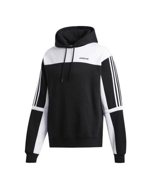 Adidas Black Originals Logo Printing Colorblock Sports for men