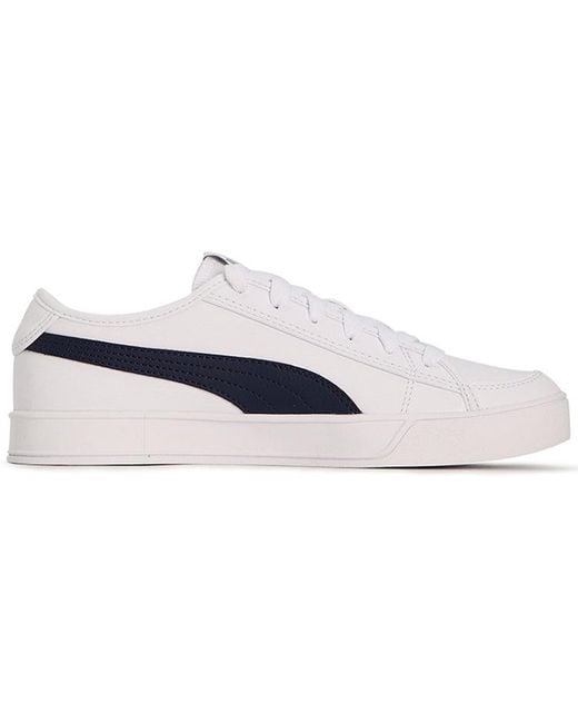 PUMA White Smash V2 Vulc Sl Peacoat' for men