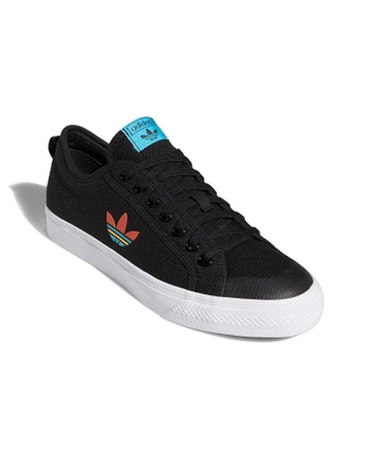 Adidas Black Nizza 'Colorful Trefoil for men