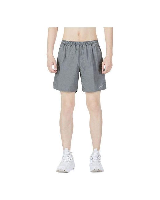 Nike Blue Solid Color Logo Athleisure Casual Sports Woven Shorts for men
