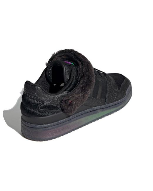 Adidas Black Forum Low Shoes 'Core Shock' for men