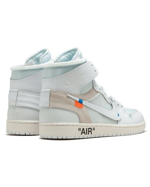 Nike Blue Jordan 1 High Off-white White
