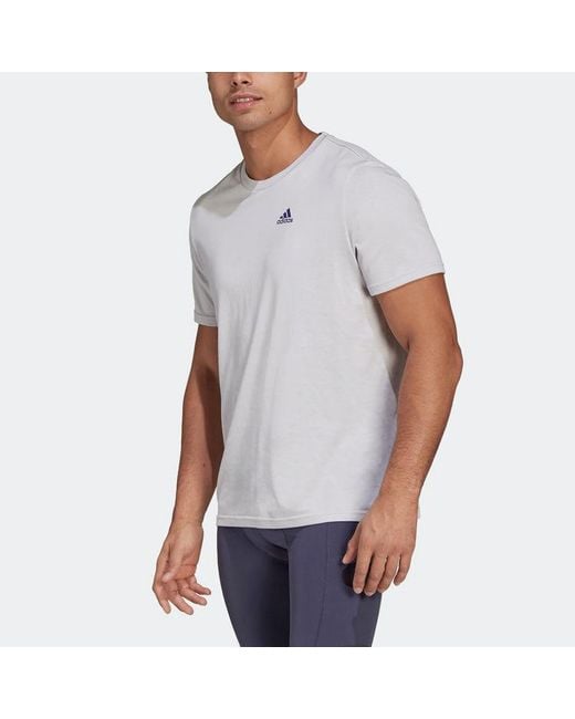 Adidas White U Cyc G T Cycling Back Cartoon Pattern Alphabet Sports Short Sleeve Couple Style for men