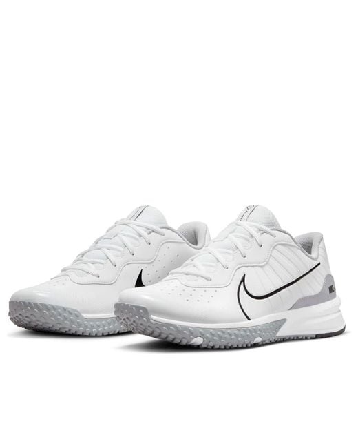 Nike White Alpha Huarache Varsity 4 Tf Wolf' for men