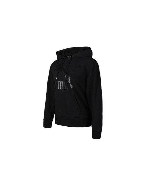 PUMA Black (Wmns) Classics Logo Hoodie
