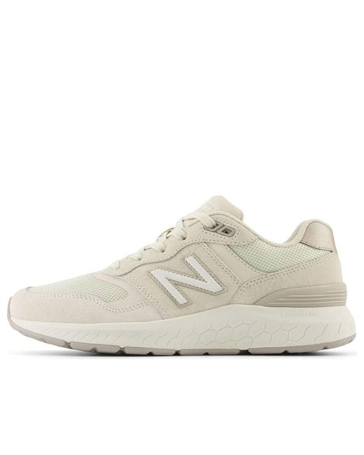 New Balance White Fresh Foam Walking 880 V6 'Linen' for men