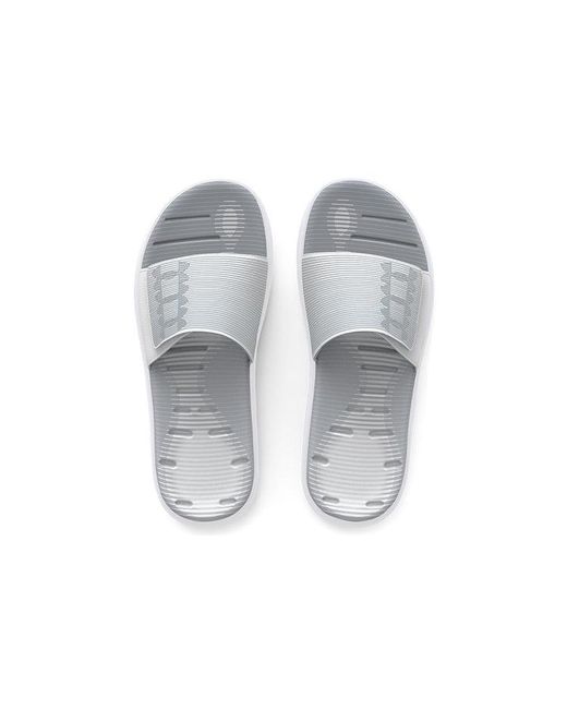Under Armour White Mercenary Slide Halo' for men