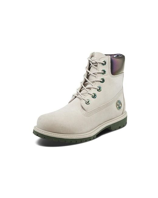Timberland White (Wmns) 6 Inch Premium Boot 'Taupe Nubuck'
