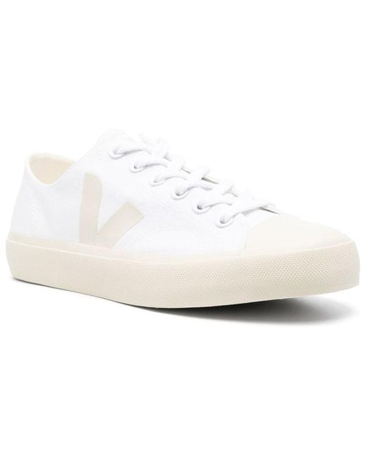 Veja White Wata Ii Canvas Pierre'