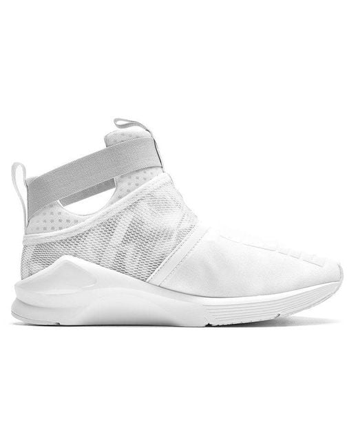 PUMA White (Wmns) Fierce Strap Swan