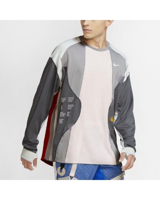 Nike Blue Ispa Dri-Fit Long-Sleeve Top Summit' for men