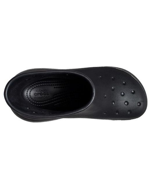 CROCSTM Black Crush Platform Rain Boots – Waterproof