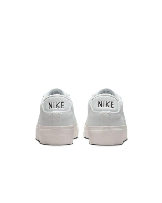 Nike White (Wmns) Blazer Platform Low Canvas