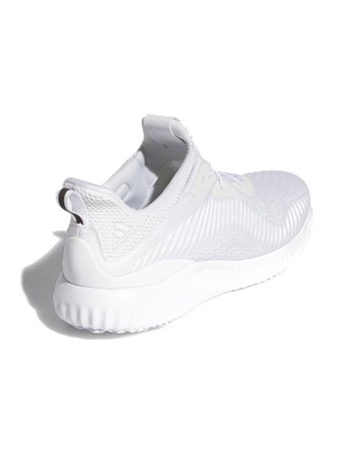 Adidas White Alphabounce 1 for men