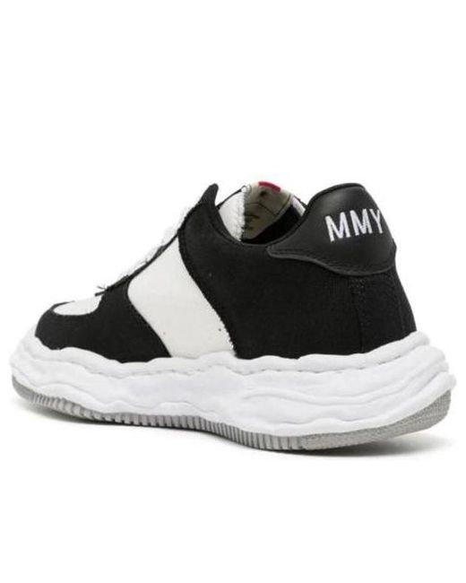 Maison Mihara Yasuhiro Black Wayne Og Sole Canvas Low for men
