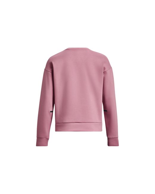 Under Armour Pink (Wmns) Unstoppable Fleece Crew Neck