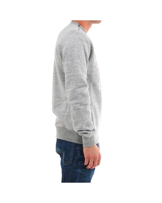 Dior Gray Tyrannosaurus Rex Cherry Blossom Zipper Sweater