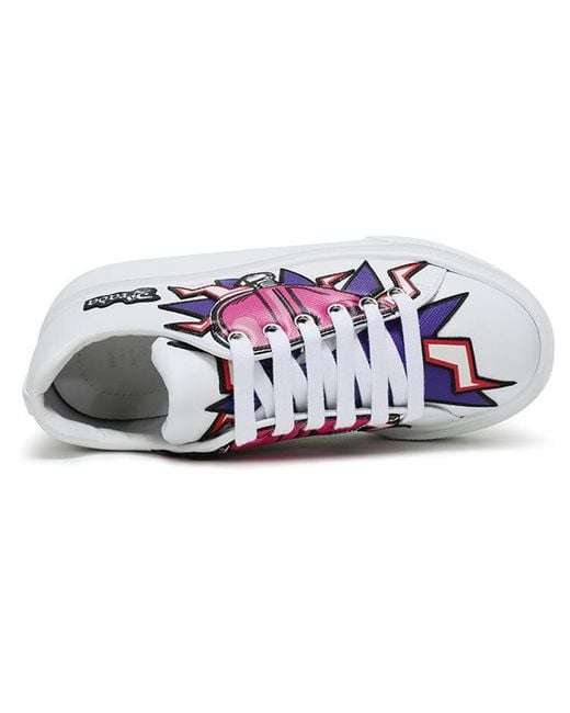 Prada Blue (Wmns) Graphic Heart Platform Sneakers Multi-Color'