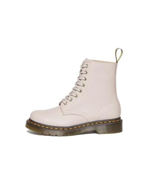 Dr. Martens Natural (Wmns) 1460 Pascal Virginia Leather Lace Up Boots 'Vintage Taupe'