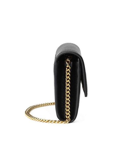 Gucci Metallic (Wmns) Gg Marmont Chain Wallet Ebony'