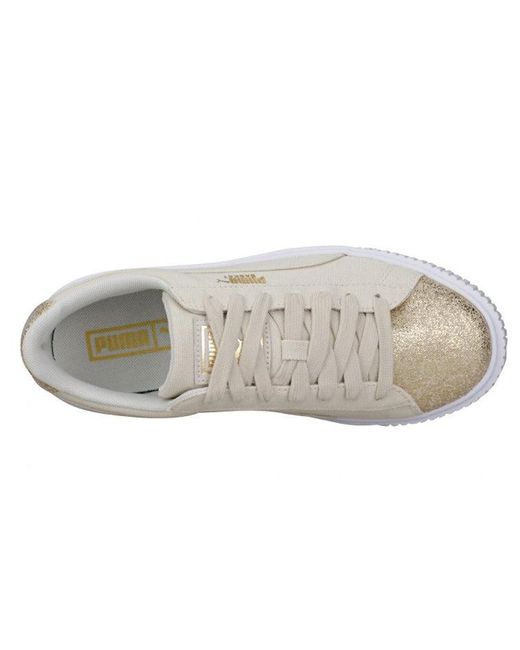 PUMA White (Wmns) Basket Platform Y'