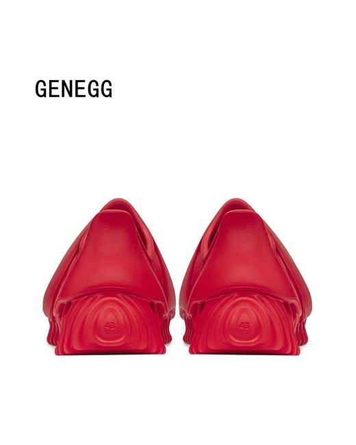 GENEGG Red Foam Runner Whale 'Ruby' for men