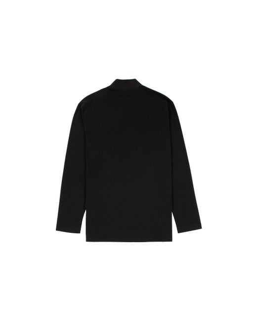 Adidas Black Y-3 Solid Color Casual Long Sleeves for men