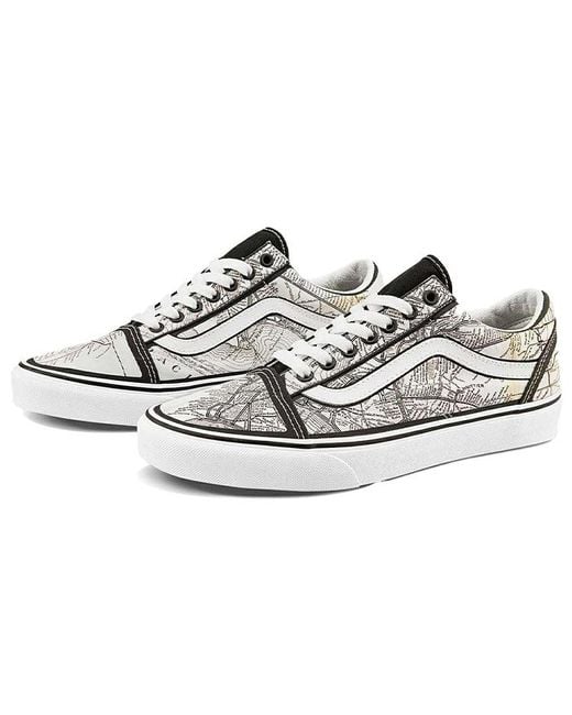 Vans White Moca X Old Skool 'Frances Stark Maps' for men