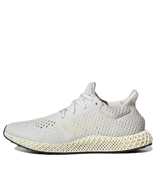 Adidas White Futurecraft 4D 'Crystal' for men