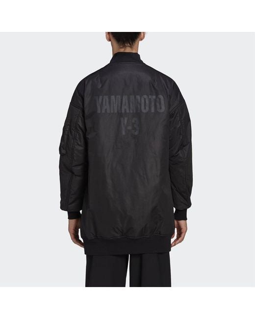 Adidas Blue Y-3 Back Logo Zipper Jacket for men