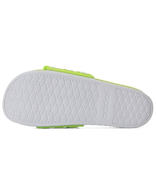 Adidas Green Neo Adilette Fluorescent for men
