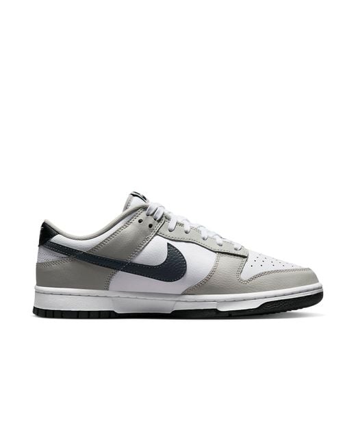 Nike White Dunk Low 'Spray Paint Swoosh' for men