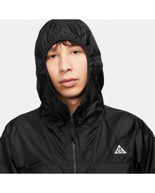 Nike Black Acg Therma-Fit Adv Rope De Dope Full-Length Zipped Jacket for men