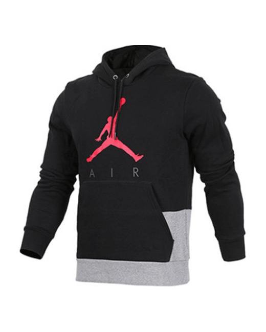 Nike Black Logo Printing Colorblock Fleece Lined for men