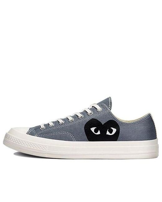 Converse Blue X Comme Des Garcons Play Chuck 70 Low 'Steel' for men
