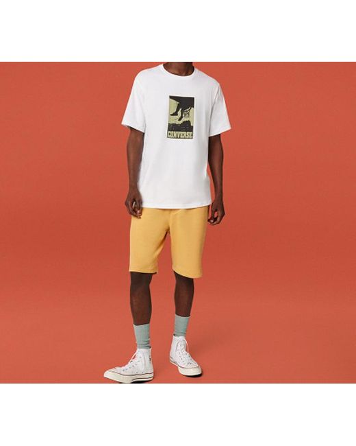 Converse White All Star Printing Sports Short Sleeve for men