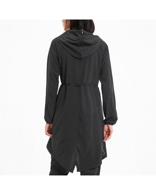 PUMA Black (Wmns) Studio Flow Woven Hooded Jacket