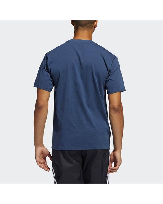 Adidas Blue Originals G Shmoo Ss Logo Short Sleeve