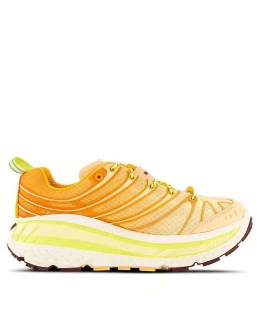 Hoka One One Yellow Stinson Evo Og 'Solar Flare Cantaloupe' for men