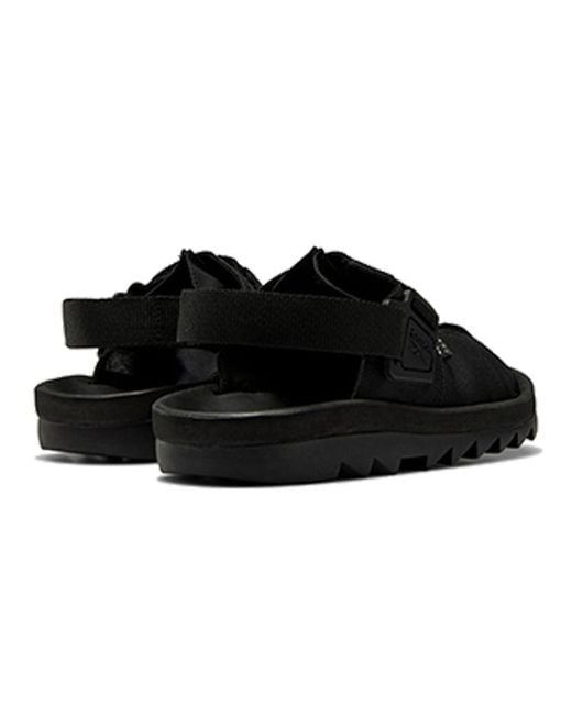 Reebok Black Beatnik Sandal 'Triple' for men