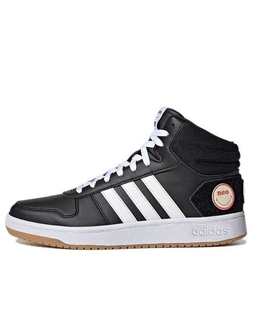 Adidas Black Hoops 2.0 Mid for men