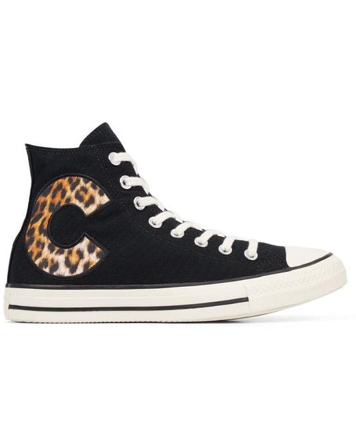Converse Blue Chuck Taylor All Star 70S Wild Logo High Top C-Leopard for men
