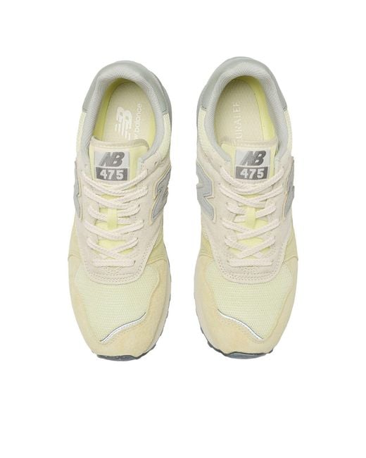 New Balance White X Auralee 475 'Light Volt' for men