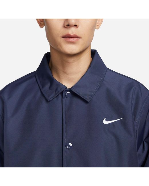 Nike Blue Coach Jacket for men