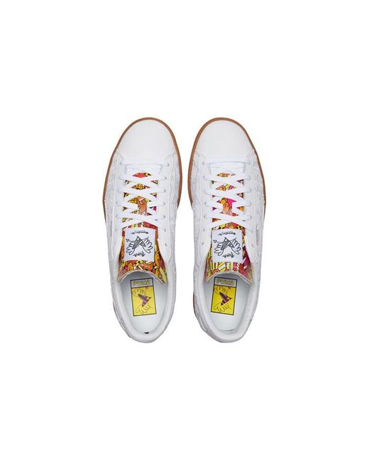 PUMA White Romero Britto X Basket 'Embroidered for men