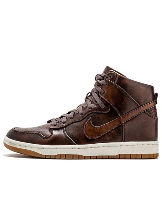 Nike Brown Dunk High Lux Sp 'Burnished Leather' for men