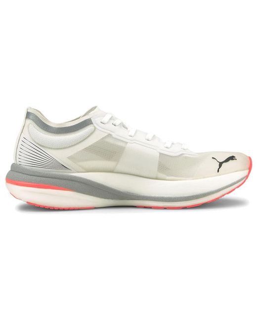 PUMA White Deviate Nitro Elite Lava Blast' for men