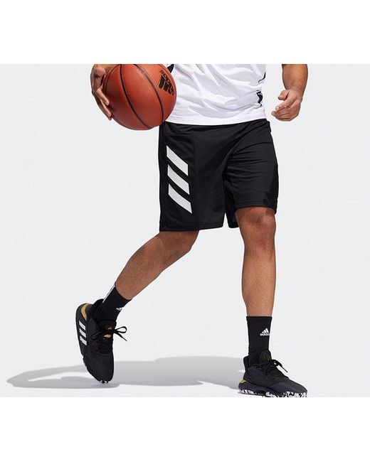Adidas Black Spt 3S Short Basketball Shorts for men
