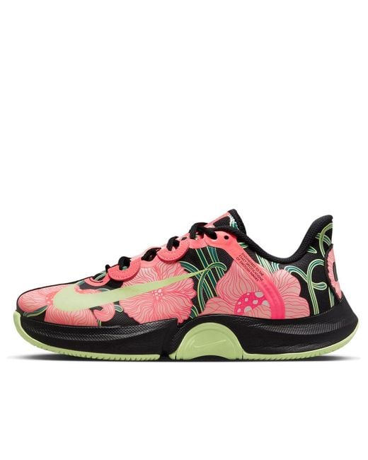 Nike Red (Wmns) Court Air Zoom Gp Turbo Hc Premium 'Naomi Osaka Art Nouveau Floral'
