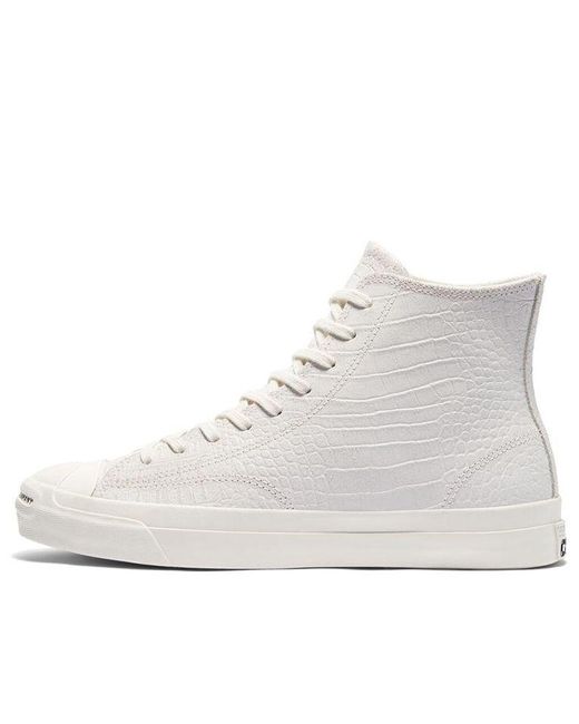 Converse White Pop Trading Company X Jack Purcell High 'Egret' for men